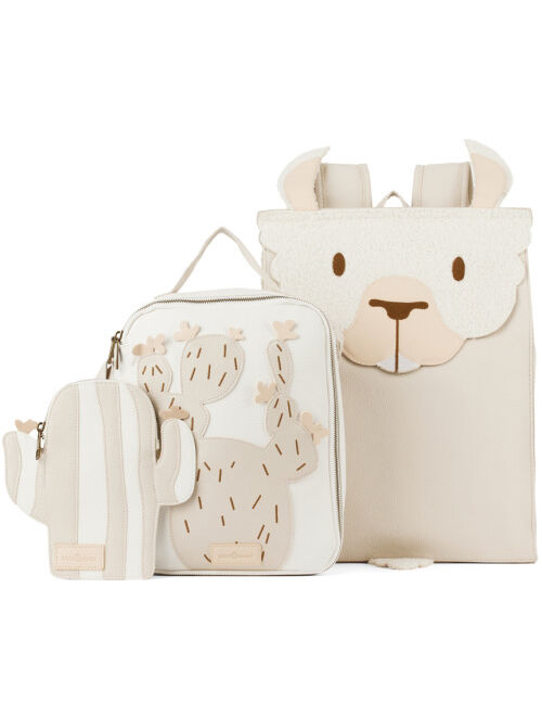 COCO VILLAGE Kids Off-White Llama Story Backpack Set