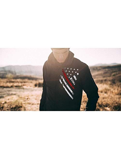 Tactical Pro Supply USA Windbreaker Jacket- for Men or Women, American Flag Patriotic Hoodie Zip Up