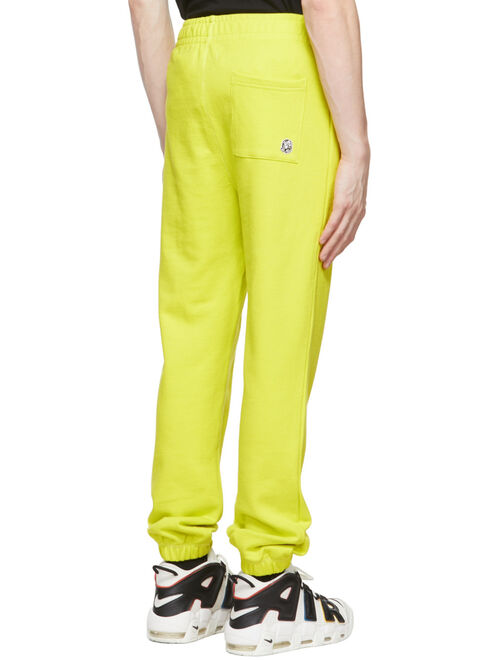 BILLIONAIRE BOYS CLUB Yellow Small Arch Logo Lounge Pants