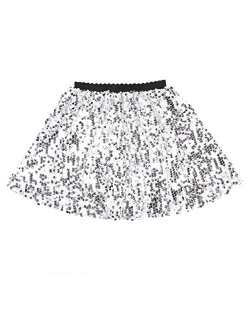Flofallzique Girls Sequin Skirts Glitter Short Kids Sparkle Skirt Toddler Tutu Girls Clothes