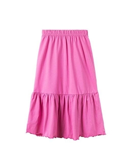 Girls' Casual Midi Skirt