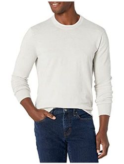 Men's Long Sleeve Linen Crew Neck Sweaters