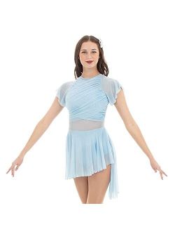 Alexandra Collection Dance Dress Flutter Sleeve Skirted Leotard Lyrical Costume