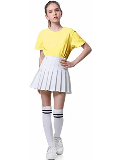 Joe Wenko Women's Girls Pleated Skirt School Uniform Mini Skirt with Belt Loops, 2 Years - US XL