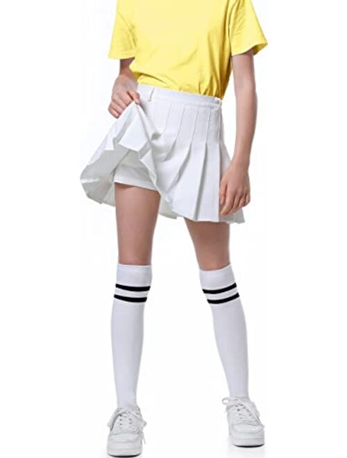 Joe Wenko Women's Girls Pleated Skirt School Uniform Mini Skirt with Belt Loops, 2 Years - US XL