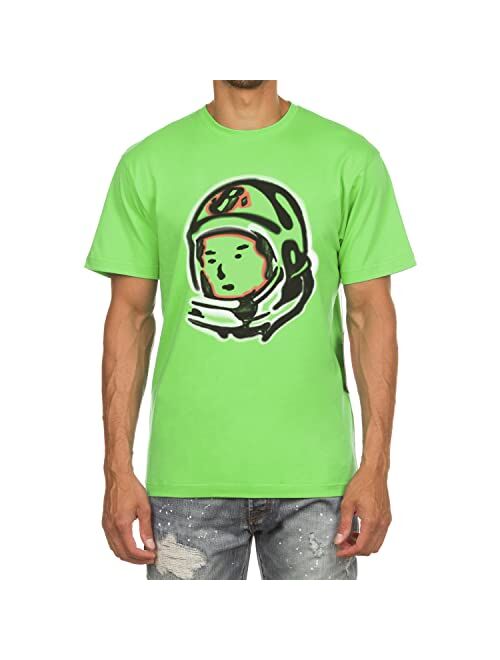 Billionaire Boys Club Clothing Men Shirt BB Astro Screen Printed Distinctive Helmet Short Sleeve Crew Neck Tee