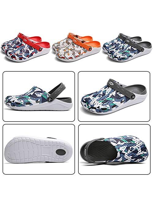 DimaiGlobal Unisex Garden Clogs Mens Womens Outdoor Walking Sandals Light Beach Sports Mules Sandals Anti Slip Quick Drying Summer Water Shower Slippers Shoes