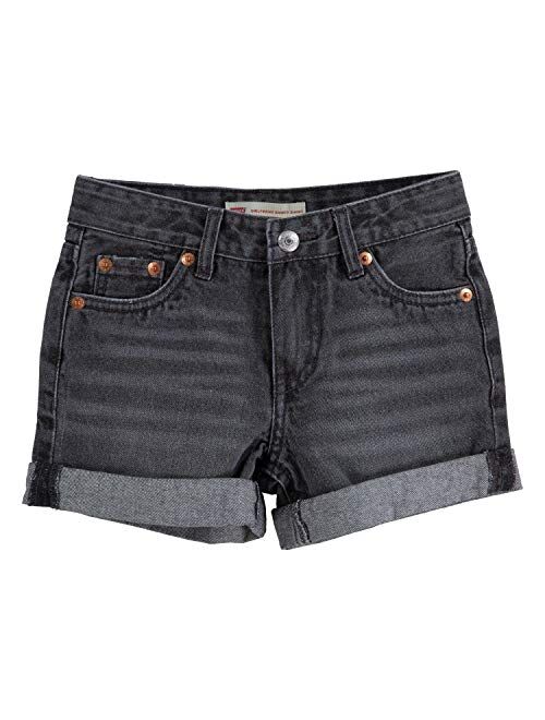 Levi's Girls' Girlfriend Fit Denim Shorty Shorts