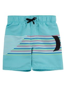 Toddler Boy Hurley Pull-On Striped Big Logo Board Shorts