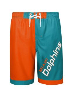 Youth Orange/Aqua Miami Dolphins Conch Bay Board Shorts