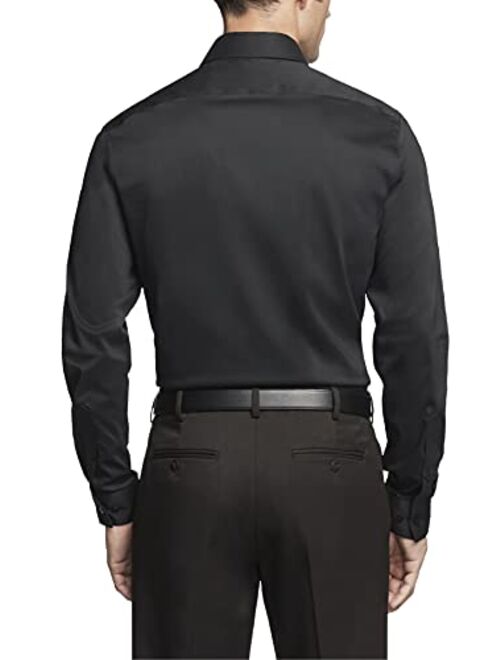 Van Heusen Men's Dress Shirt Slim Fit Ultra Wrinkle Free Flex Collar Stretch