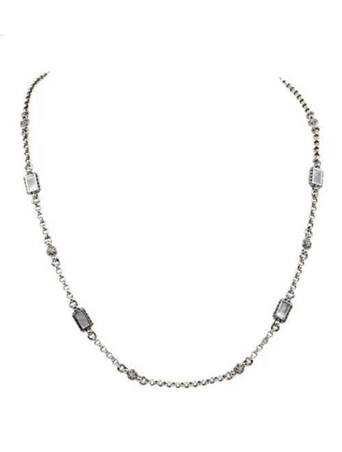 Konstantino 925 Sterling Silver and Mother of Pearl Necklace