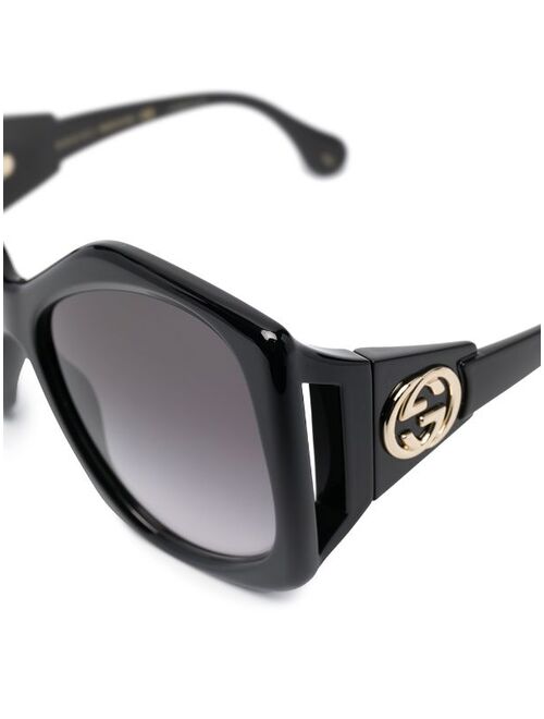 Gucci Eyewear oversized heptagon-frame sunglasses