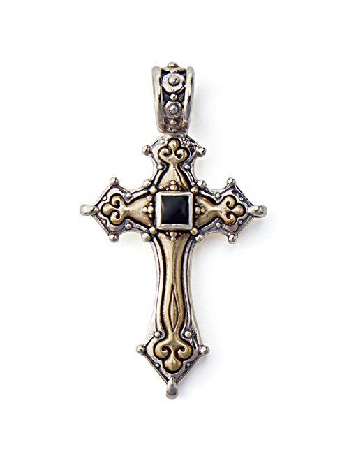 Konstantino Men's Sterling Silver & Bronze Cross Pendant