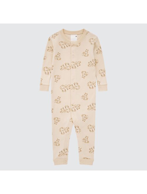 Uniqlo Joy of Print Long-Sleeve One-Piece Outfit (Dog)
