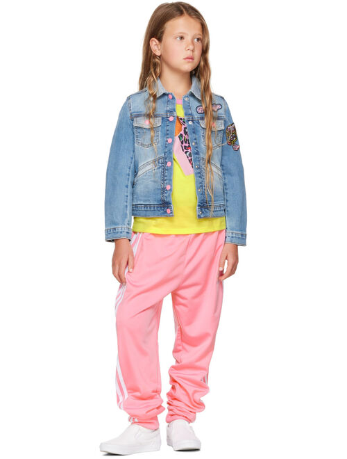 Marc Jacobs Kids Blue Denim Patch Jacket