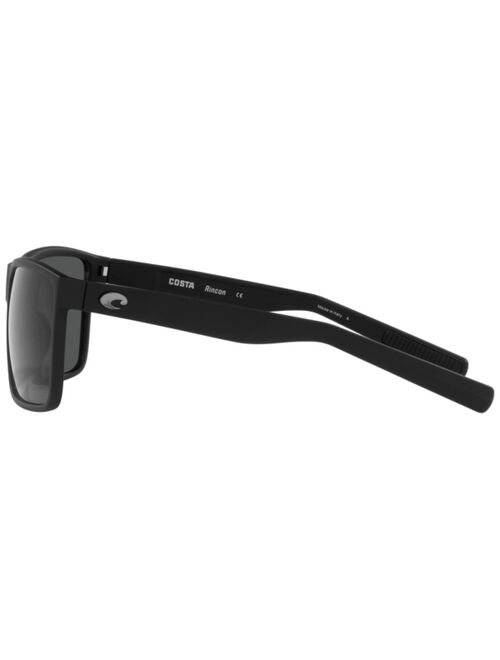 COSTA DEL MAR Men's Polarized Sunglasses, 6S9018 63