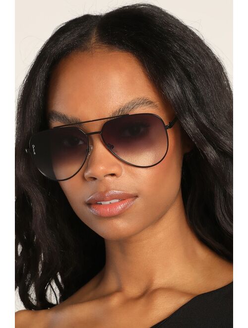 OTRA Billie Black Ombre Aviator Sunglasses