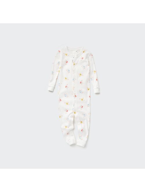 Uniqlo Joy of Print Long-Sleeve One-Piece Outfit (Duck)
