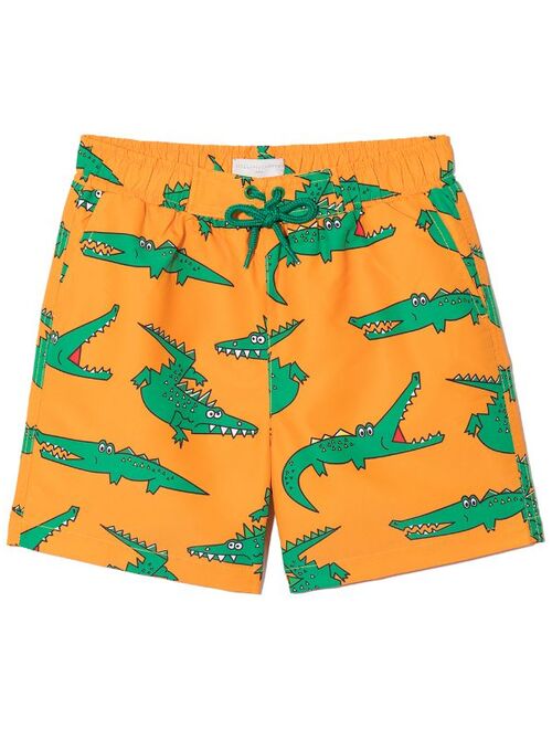 Stella McCartney Kids crocodile-print recycled-polyester shorts