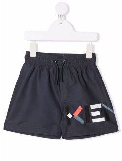 Kids logo-print swim shorts