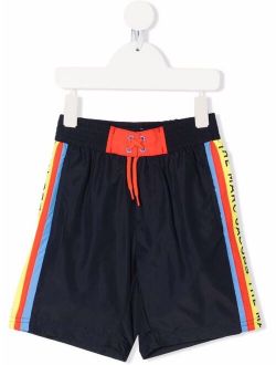 The Marc Jacobs Kids side logo-print swim shorts