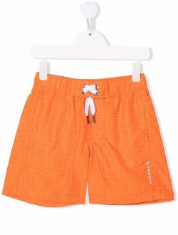 Kids 4G-motif swim shorts