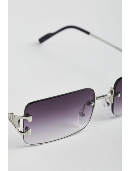 Jackson Rimless Rectangle Sunglasses