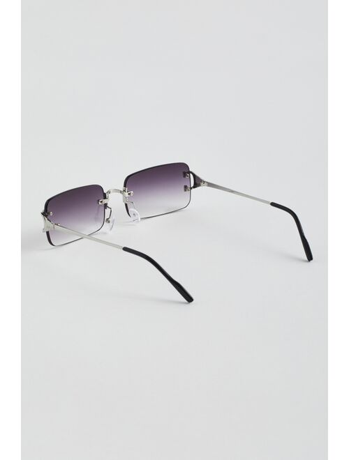 Jackson Rimless Rectangle Sunglasses