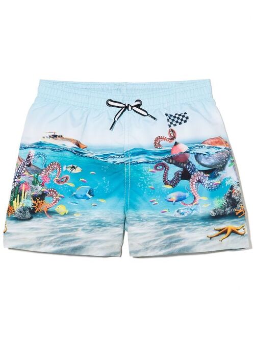 Molo graphic-print swim shorts
