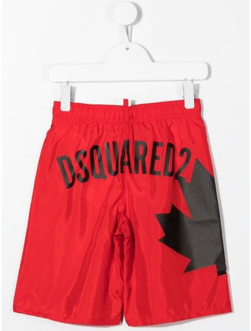 Dsquared2 Kids logo-print swim shorts