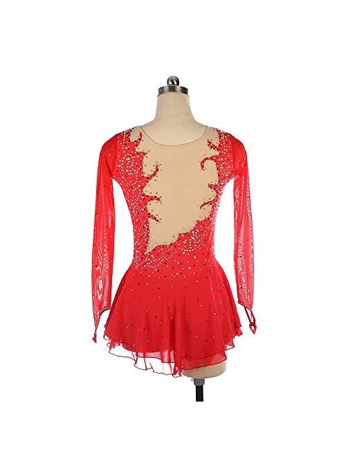 LIUHUO High Elasticity Ice Figure Skating Dress are Perfect for Practice and Competition