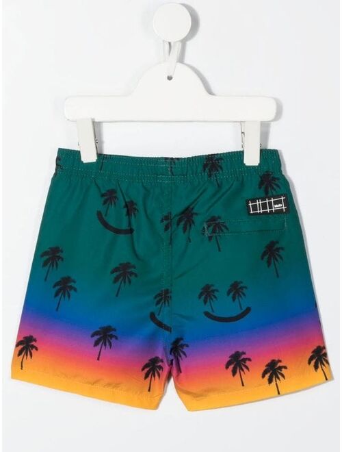 Molo palm-tree print swim-shorts