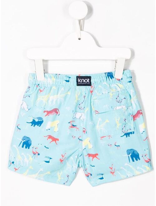Knot Jungle swim shorts
