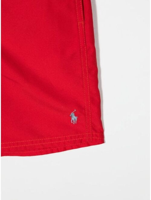 Polo Ralph Lauren Ralph Lauren Kids embroidered logo swim shorts