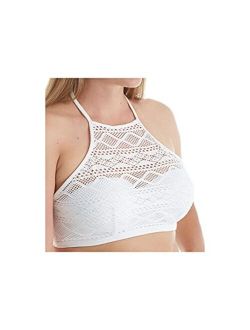Women's Standard Sundance Underwire Padded High-Neck Crop Swim Top