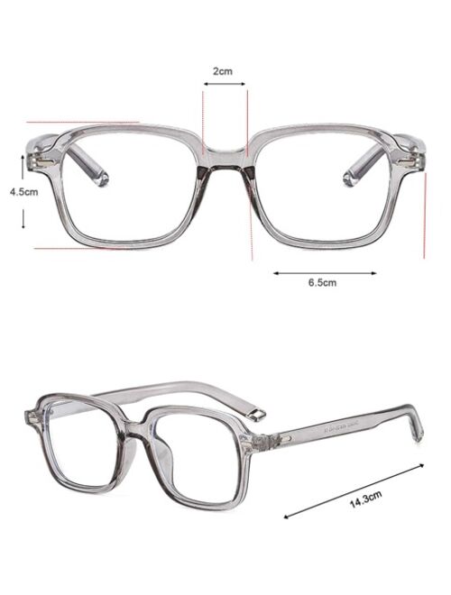 Shein Men Square Frame Eyeglasses