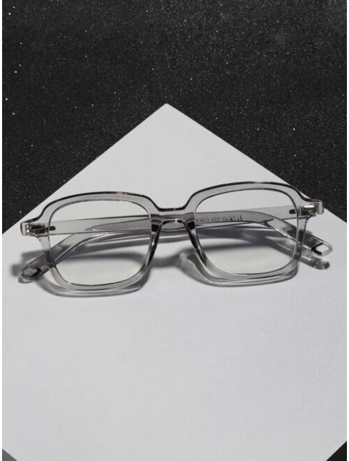 Shein Men Square Frame Eyeglasses
