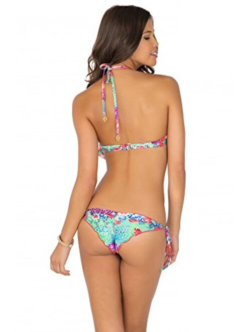 Luli Fama Women's Standard Pequeno Paraiso Cascade Push Up Underwire Bikini Top