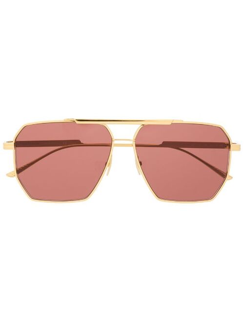 Bottega Veneta Eyewear navigator-frame sunglasses