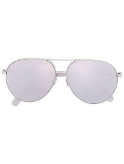 Eyewear pilot-frame mirrored lens sunglasses