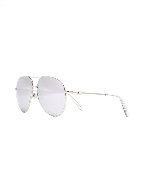 Moncler Eyewear pilot-frame mirrored lens sunglasses