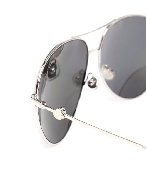 Moncler Eyewear pilot-frame mirrored lens sunglasses