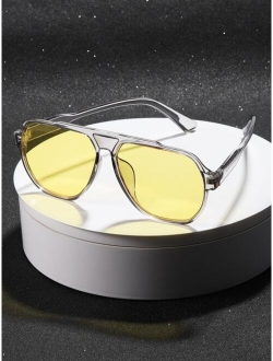 Men Ombre Lens Fashion Glasses