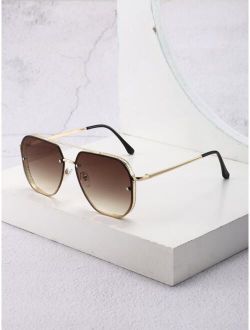 Men Top Bar Ombre Lens Fashion Glasses