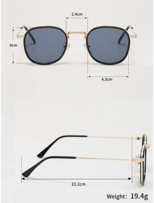 Shein Men Geometric Frame Fashion Glasses