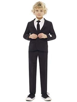 Crazy Suits for Boys Aged 2-8 Years Comes with Jacket, Pants and Tie Groovy Grey