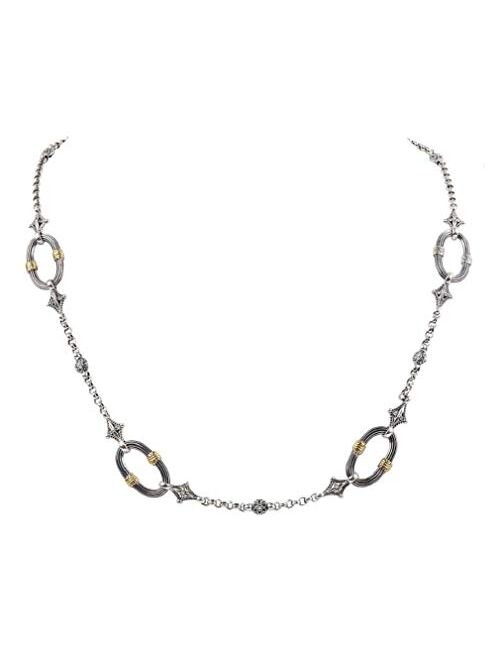 Konstantino Womens' Sterling Silver & 18K Gold Necklace