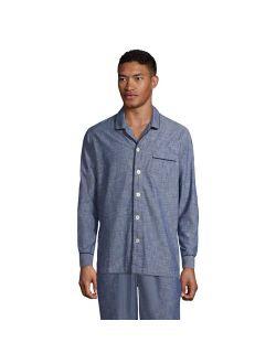 Chambray Pajama Sleep Shirt