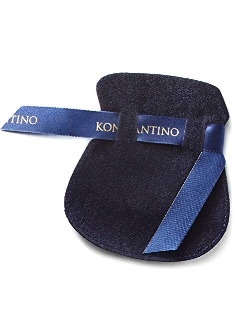 Konstantino Men's Sterling Silver Etched Link Bracelet